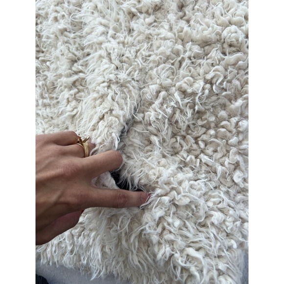 FREE‎ PEOPLE Mountain Peak Fluffy Pullover 1/4 zip White XS - Picture 10 of 16